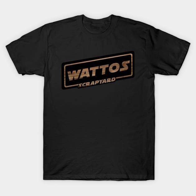 Wattos Scrapyard (WOOD) T-Shirt by WattosScrapYard